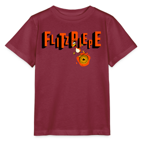 FLITZPIEPE - Kinder T-Shirt BIO - Burgunderrot