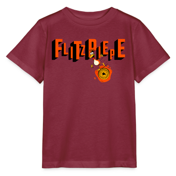 FLITZPIEPE - Kinder T-Shirt BIO - Burgunderrot
