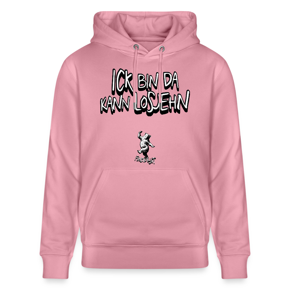ICK BIN DA-Unisex Bio-Hoodie - Lila Traum