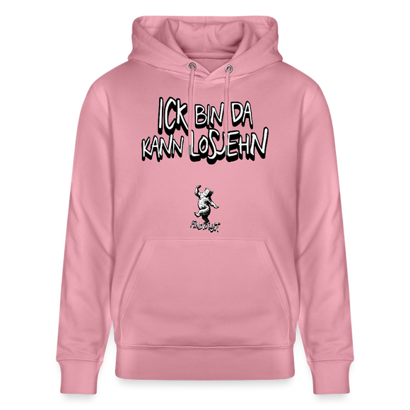 ICK BIN DA-Unisex Bio-Hoodie - Lila Traum