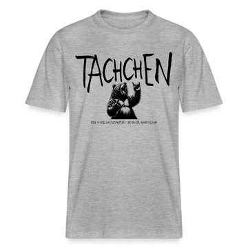 TACHCHEN BERLINER - Relaxed Fit Unisex Bio-T-Shirt - Grau meliert