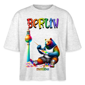 CSD BERLIN- Frauen Boxy Bio-T-Shirt - Weiß meliert