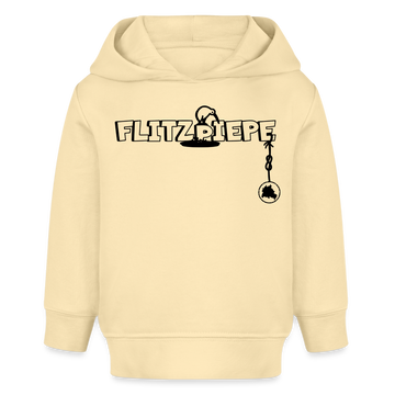 EINE FLITZPIEPE - Bio Hoodie BABY - Creme