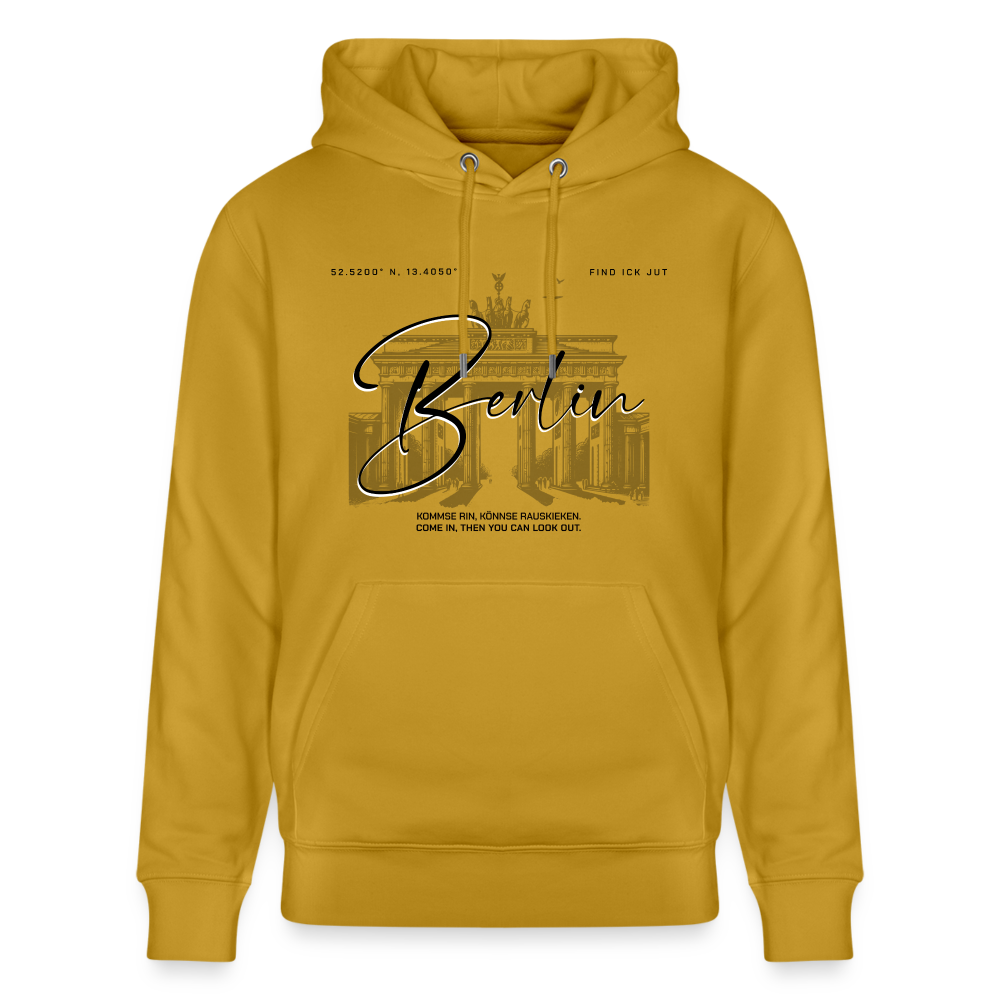 BERLIN-Unisex Bio-Hoodie - Ocker