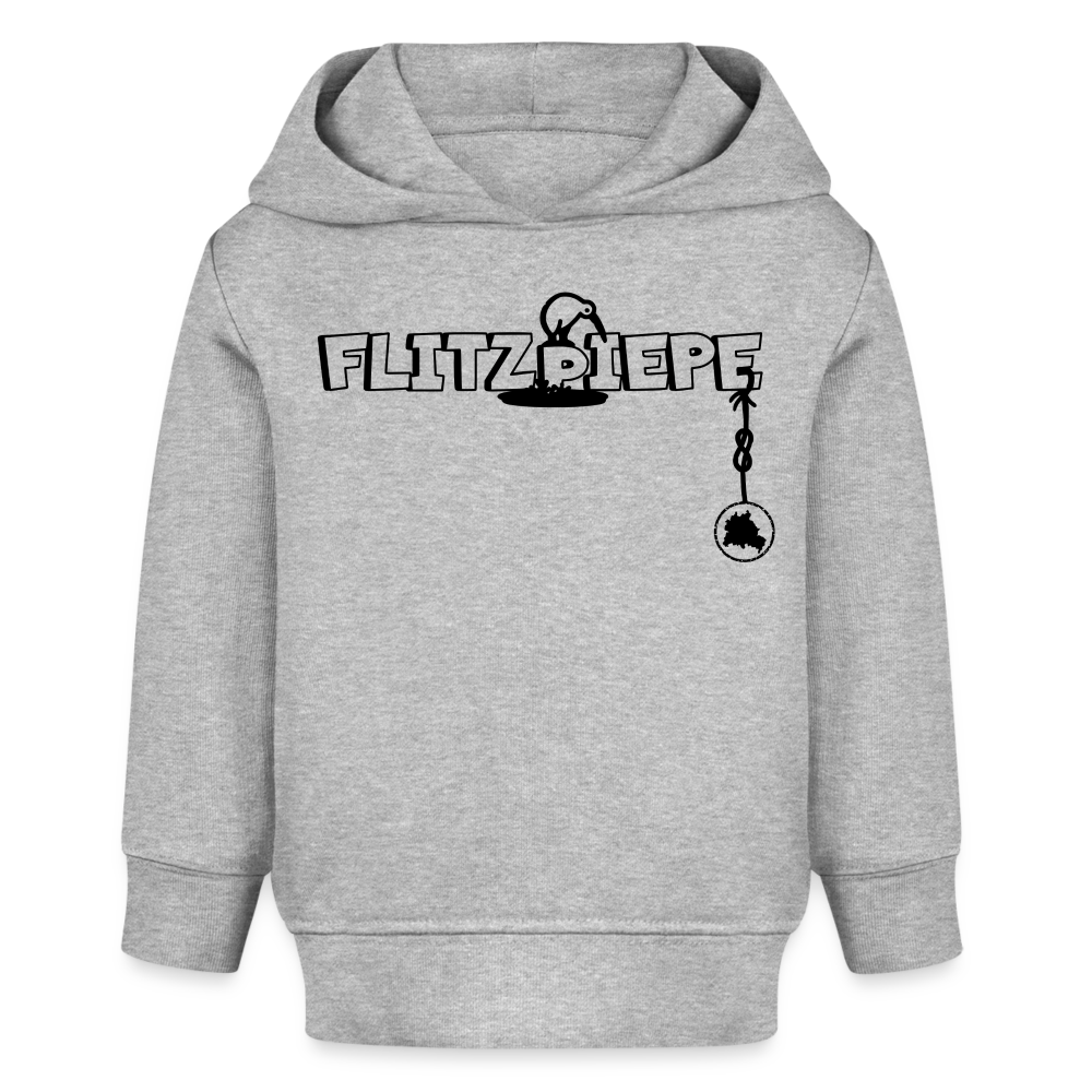 EINE FLITZPIEPE - Bio Hoodie BABY - Grau meliert