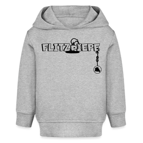 EINE FLITZPIEPE - Bio Hoodie BABY - Grau meliert
