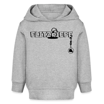 EINE FLITZPIEPE - Bio Hoodie BABY - Grau meliert