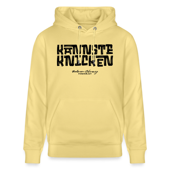 Berliner Schnauze - KANNSTE KNICKEN-Unisex Bio-Hoodie - Gelb Viva 