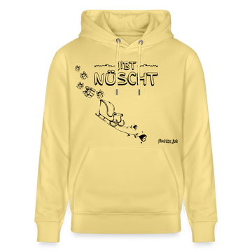 Weihnachten in Berlin 25-JIBT NÜSCHT-Unisex Bio-Hoodie II - Gelb Viva 