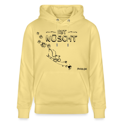 Weihnachten in Berlin 25-JIBT NÜSCHT-Unisex Bio-Hoodie II - Gelb Viva 