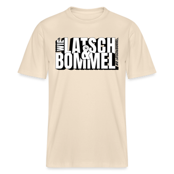 WIE LATSCH UND BOMMEL - Relaxed Fit Unisex Bio-T-Shirt - Naturweiß