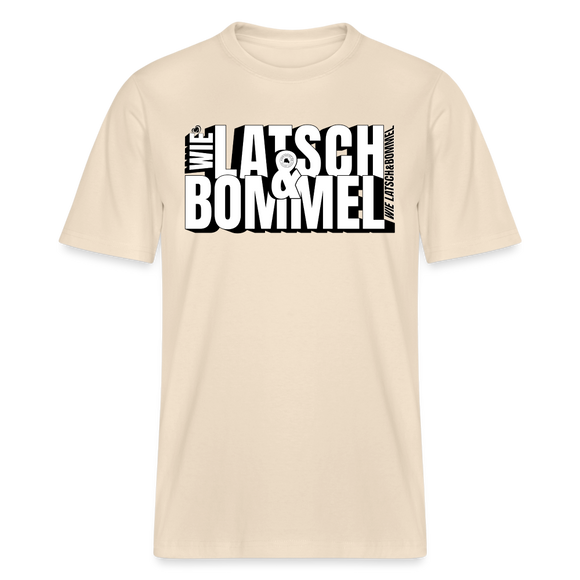 WIE LATSCH UND BOMMEL - Relaxed Fit Unisex Bio-T-Shirt - Naturweiß