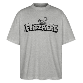 FLITZPIEPE-Oversized Unisex Bio T-Shirt-2026 - Grau meliert