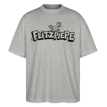 FLITZPIEPE-Oversized Unisex Bio T-Shirt-2026 - Grau meliert