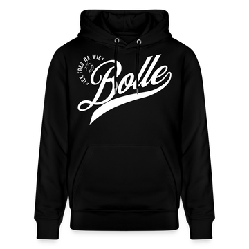 ICK FREU MA WIE BOLLE-Unisex Bio-Hoodie - Schwarz