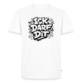 Berlin Shirt mit schwarzem Print im Cartoon Style-ICK DARF DIT-Männer Premium T-Shirt - Weiß