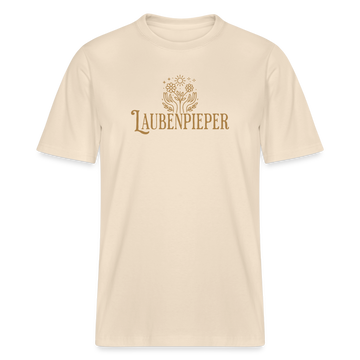„LAUBENPIEPER“ Bio T-Shirt Unisex mit hochwertigem Druck – ideal für den Schrebergarten, aus 100% Baumwolle, nachhaltig und bequem. - Naturweiß