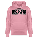 ICK GLOOB, MIR LAUST DER AFFE-Unisex Bio-Hoodie - Lila Traum