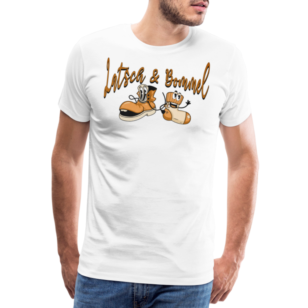 LATSCH UND BOMMEL - Männer Premium T-Shirt - Weiß