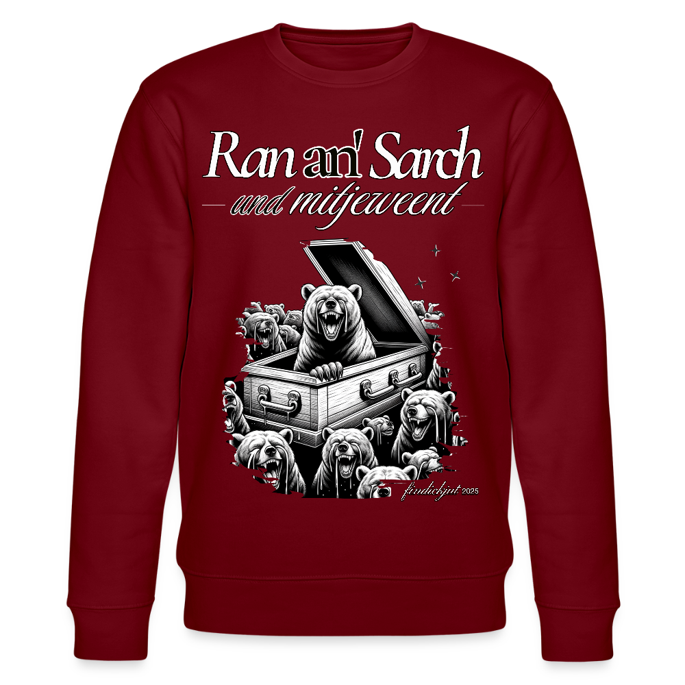 Ran an Sarch-Unisex Bio-Sweatshirt I - Burgunderrot
