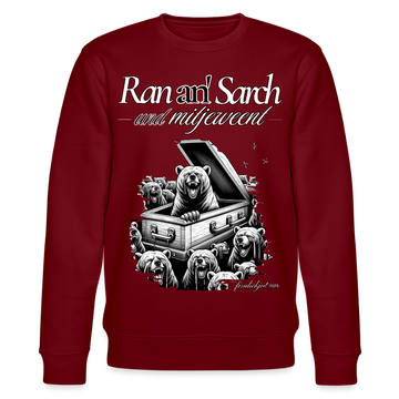 Ran an Sarch-Unisex Bio-Sweatshirt I - Burgunderrot