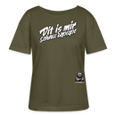 DIT IS MIR SCHNURZPIEPE-Rundhals Frauen Bio-T-Shirt - Khaki