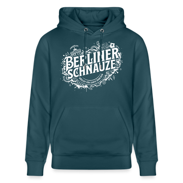 BERLIN SCHNAUZE als Souvenir-Unisex Bio-Hoodie - Dunkles Petrol