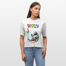 CSD BERLIN- Frauen Boxy Bio-T-Shirt - Weiß meliert