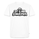 Berliner Bär-DIT IS MIR SCHNURZPIEPE-Männer Premium bio T-Shirt - Weiß