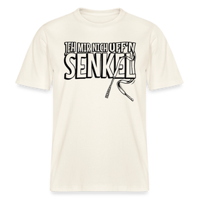 JEH MIR NICH UFFN SENKEL-Relaxed Fit Unisex Bio-T-Shirt - Naturweiß 