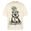 DU SCHNALLST JAR NÜSCHT-Oversized Unisex Bio T-Shirt - Weißgrau