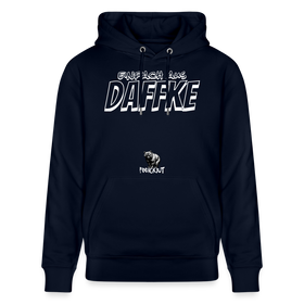 Berliner Spruch-Einfach AUS DAFFKE-Unisex Bio-Hoodie - Navy