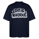 DIT IS KNORKE-Oversized Unisex Bio T-Shirt mit echt Berliner Schnauze - Navy
