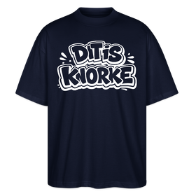 DIT IS KNORKE-Oversized Unisex Bio T-Shirt mit echt Berliner Schnauze - Navy