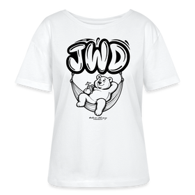 JWD-Berlin-Rundhals Frauen Bio-T-Shirt - Weiß