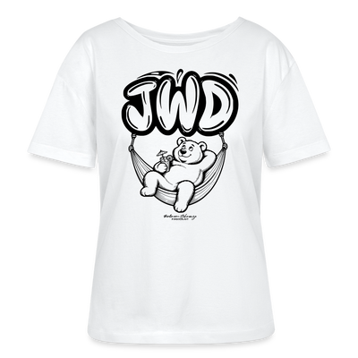 JWD-Berlin-Rundhals Frauen Bio-T-Shirt - Weiß