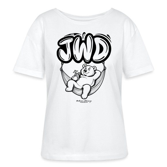 JWD-Berlin-Rundhals Frauen Bio-T-Shirt - Weiß