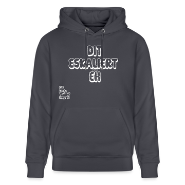 DIT ESKALIERT EH-Unisex Bio-Hoodie - Indigoblau