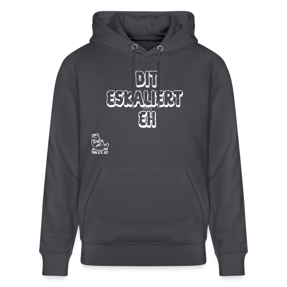 DIT ESKALIERT EH-Unisex Bio-Hoodie - Indigoblau