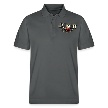 Weihnachten Berlin-JIBT NÜSCHT IHR FLITZPIEPEN-Unisex Bio-Poloshirt - Anthrazit