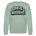DIT IS KNORKE-Unisex Bio-Sweatshirt mit echt Berliner Schnauze - Helles Graugrün