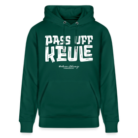 PASS UFF KEULE-Unisex Bio-Hoodie mit echt Berliner Schnauze - Forest