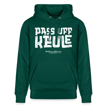 PASS UFF KEULE-Unisex Bio-Hoodie mit echt Berliner Schnauze - Forest