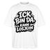 Berliner Schnauze uff Oversized Unisex Bio T-Shirt-BIN DA, KANN LOSJEHN - Weiß