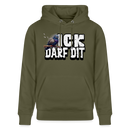 ICK DARF DIT|Taube-Unisex Bio-Hoodie - Khaki Grün