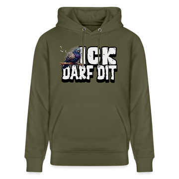 ICK DARF DIT|Taube-Unisex Bio-Hoodie - Khaki Grün