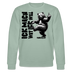 ICK MACH WAT ICK WILL-Unisex Bio-Sweatshirt - Helles Graugrün