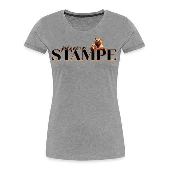 STAMPE-Frauen Premium Bio T-Shirt - Grau meliert