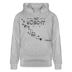 Weihnachten in Berlin 25-JIBT NÜSCHT-Unisex Bio-Hoodie II - Grau meliert
