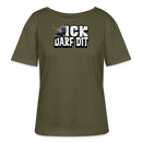 ICK DARF DIT-TAUBE-Rundhals Frauen Bio-T-Shirt - Khaki